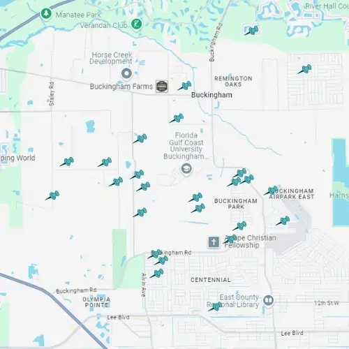 Map showing Tarpon Gulf project locations in Buckingham.