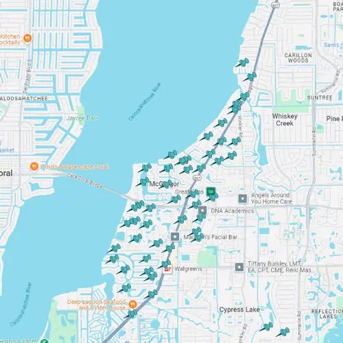 Map showing Tarpon Gulf project locations in McGregor.