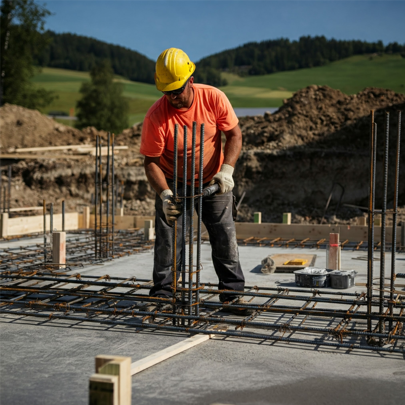  Reinforcement Placement for Concrete Footings


