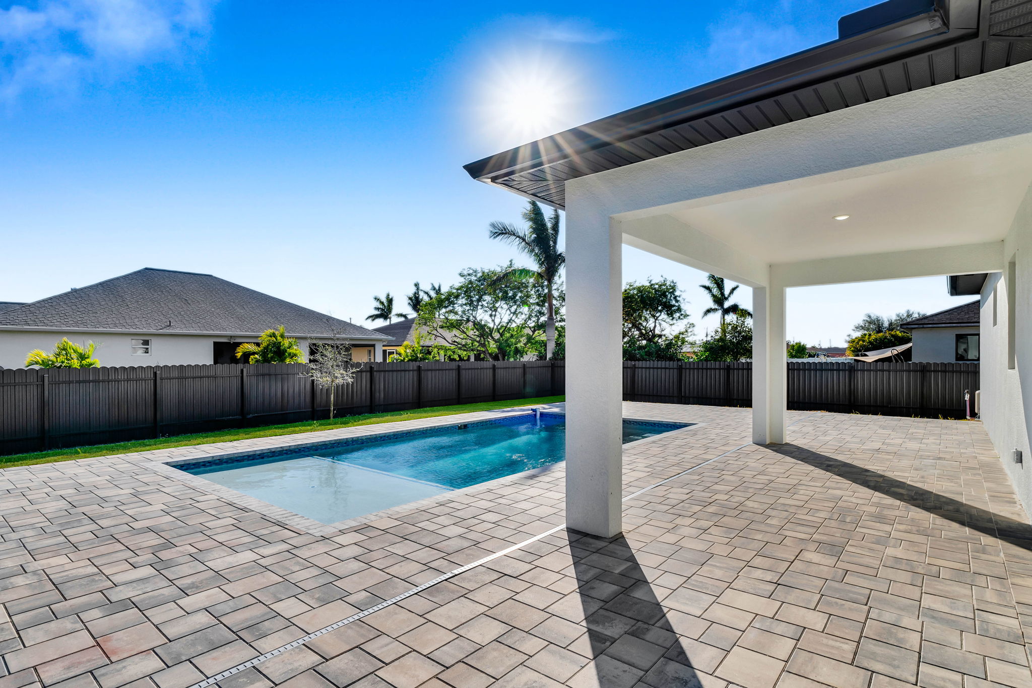 patio extension and pool deck